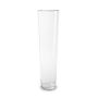Konische Bodenvase AMNA FIRE aus Glas, klar, 70cm, Ø19cm