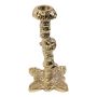 Aluminium Kerzenständer FREDERIKE für Stabkerzen, gold, 15cm, Ø7cm