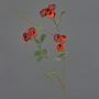 Unechter Kohl-Rosen Zweig LORRAINE, Eco Collection, rot-orange, 60cm, Ø3cm