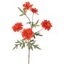 Kunstzweig Chrysantheme PRUDENCE, Eco Collection, rot-orange, 75cm, Ø5-6,5cm