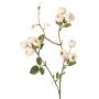 Unechter Kohl-Rosen Zweig LORRAINE, Eco Collection, creme-gelb, 60cm, Ø3cm