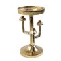 Aluminium Kerzenständer ALPHONSO, Pilzoptik, gold, 20cm, Ø10cm