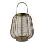 Aluminium Laterne CONSTANTINE mit Henkel, gold, 30cm, Ø27cm