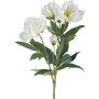 Kunstblume Christrose GLAMOR auf Steckstab, weiß, 30cm