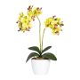 Textil Phalaenopsis Orchidee FRUXO, Keramiktopf, Wurzeln, grün, 50cm