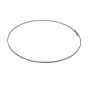 OASIS® Drahtring aus gewelltem Flachdraht, grau, Ø15cm