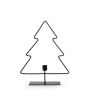 Metall Kerzenhalter Tannenbaum NERSYLA, Fuß, schwarz, 30cm, Ø25cm