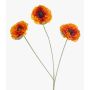 Kunstzweig Mohnblume WHONRA, orange, 60cm, Ø7cm
