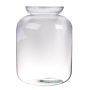 Glas Vase WILLIE, recycelt, transparent, 30cm, Ø23cm