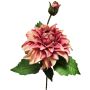 Dahlie künstlich WERNYT, aprikose-rosa, 45cm, Ø10cm