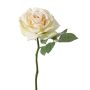 Fake Rose NIKOLETA, creme-rosa, 30cm, Ø12cm