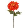Kunstblume Chrysantheme DELPHINA, orange, 65cm, Ø14cm