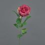 Rose künstlich PEZOS, burgunderrot, 60cm, Ø10cm