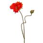 Mohnblume künstlich HASNA, rot-orange, 75cm, Ø11cm
