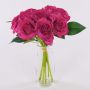 Textil Rosenstrauß GAUTAM, pink, 25cm, Ø15cm