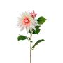 Kunstblume Dahlie REMIANA, creme-rosa, 70cm
