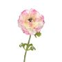 Textilblume Ranunkel KAROMINA, rosa-creme, 50cm