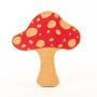Fliegenpilz Press Korkuntersetzer ULAS, natur-rot, 24,5x22,5x2cm
