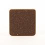 Quadratischer Press Korkuntersetzer MANARA, dunkel-natur, 20x20x2cm
