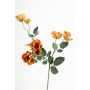 Kunstblumen Zweig Wildrose FOSETTA, Eco Collection, orange-gelb, 70cm, Ø3-5cm