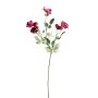 Kunstblumen Zweig Wildrose FOSETTA, Eco Collection, dunkelpink, 70cm, Ø3-5cm
