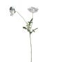 Plastik Zweig Mohnblume GUNDULA, Eco Collection, grau-blau, 70cm, Ø7-8cm
