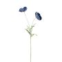 Plastik Zweig Mohnblume GUNDULA, Eco Collection, royalblau, 70cm, Ø7-8cm