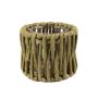 Sisal Halter für Teelicht BALKHAB mit Glaseinsatz, grün, 9cm, Ø11cm