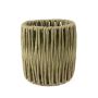 Sisal Halter für Teelicht BALKHAB mit Glaseinsatz, grün, 16,5cm, Ø15cm