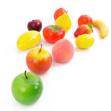 Kunststoff Früchte Mix FIDAN, bunt, 5-8cm Kunststoff Früchte Mix FIDAN, bunt, 5-8cm