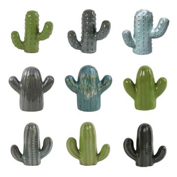 Dekofigur Kaktus PIKSINA, 72 Stück, glasiert, outdoor, mintgrün/olivgrün/frühlingsgrün, 11x5x10cm, 10x5x11cm, 11x4x10cm Dekofigur Kaktus PIKSINA, 72 Stück, glasiert, outdoor, mintgrün/olivgrün/frühlingsgrün, 11x5x10cm, 10x5x11cm, 11x4x10cm