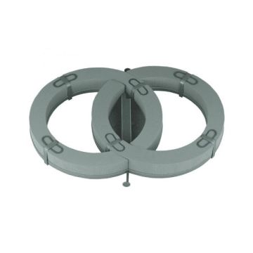 OASIS® Nasssteckschaum Auto Eheringe, Hochzeitsdeko, mit Saugnapf, Kunststoffboden, grün, 57x39x7,5cm