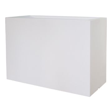 Rechteckiger Blumenkasten NALTIS aus Kunststoff, weiß, 100x40x70cm Rechteckiger Blumenkasten NALTIS aus Kunststoff, weiß, 100x40x70cm