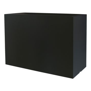 Rechteckiger Blumenkasten NALTIS aus Kunststoff, schwarz, 100x40x70cm Rechteckiger Blumenkasten NALTIS aus Kunststoff, schwarz, 100x40x70cm