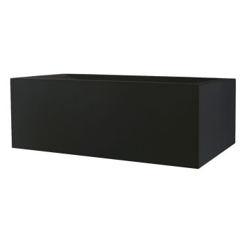 Rechteckiger Blumenkasten NALTIS aus Kunststoff, schwarz, 100x40x41cm Rechteckiger Blumenkasten NALTIS aus Kunststoff, schwarz, 100x40x41cm