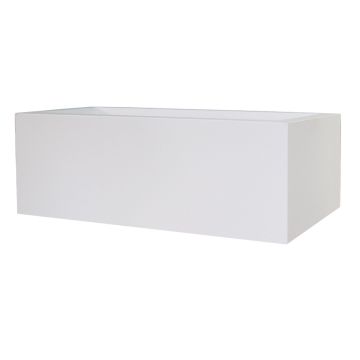 Rechteckiger Blumenkasten NALTIS aus Kunststoff, weiß, 100x40x41cm Rechteckiger Blumenkasten NALTIS aus Kunststoff, weiß, 100x40x41cm