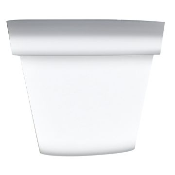 Pflanztopf NALVEN aus Kunststoff, LEDs, weiß, 89cm, Ø100cm Pflanztopf NALVEN aus Kunststoff, LEDs, weiß, 89cm, Ø100cm