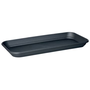Rechteckiger Blumenkasten Untersetzer URMINA aus Kunststoff, anthrazit, 77x16x3cm Rechteckiger Blumenkasten Untersetzer URMINA aus Kunststoff, anthrazit, 77x16x3cm