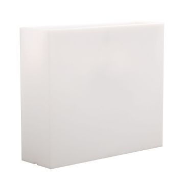Pflanztopf ERVOK aus Kunststoff, LEDs, weiß, 80x25x70cm Pflanztopf ERVOK aus Kunststoff, LEDs, weiß, 80x25x70cm