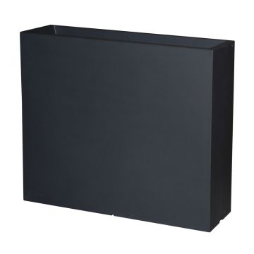 Pflanztopf ERVOK aus Kunststoff, schwarz, 80x25x70cm Pflanztopf ERVOK aus Kunststoff, schwarz, 80x25x70cm