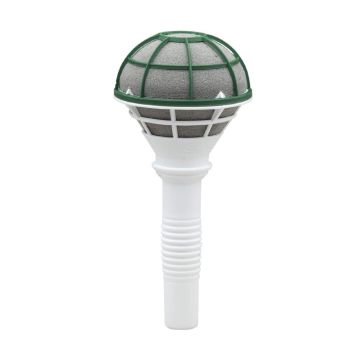 OASIS® Steckmasse Brautstraußhalter für Kunstblumen, mit Kunststoffgriff, Gitter, grau, 18,5cm, Ø8cm