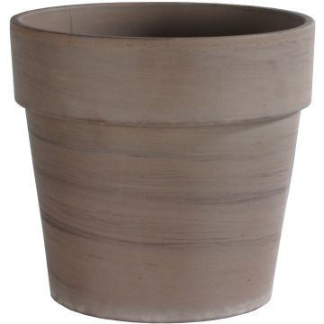 Pflanztopf SILMAR aus Terrakotta, Maserung, braun, 50cm, Ø60cm Pflanztopf SILMAR aus Terrakotta, Maserung, braun, 50cm, Ø60cm