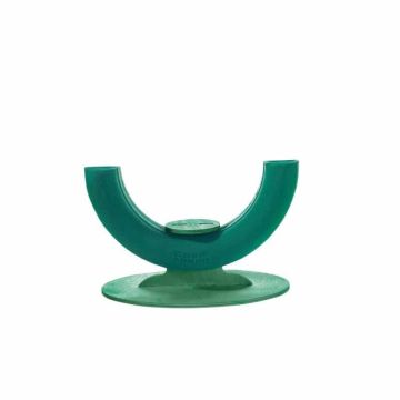 OASIS® Nasssteckschwamm mit Urnenstellfläche, Trauerfloristik, Bioline Holzunterlage, Holzständer, grün, 8cm, Ø30cm