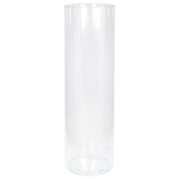 Boden Vase Zylinder SANYA OCEAN aus Glas, klar, 50cm, Ø15cm