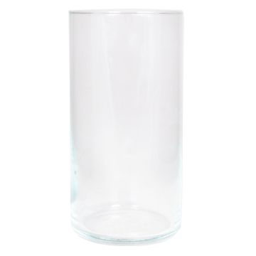 Glas Vase Zylinder SANYA OCEAN, transparent, 25cm, Ø12,5cm
