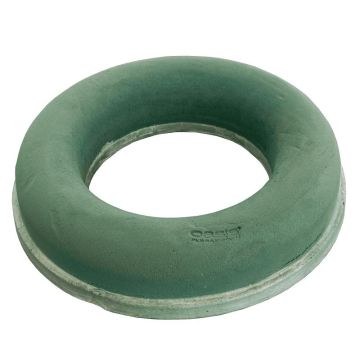 OASIS® Nasssteckschwamm Ring, EcoBase Hartschaumboden, grün, 8cm, Ø35cm