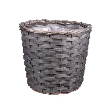 Blumenkorb AHMANIU, grau, 17cm, Ø20cm