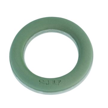 OASIS® Nasssteckschwamm Ring, EcoBase Hartschaumboden, grün, 4,5cm, Ø30cm