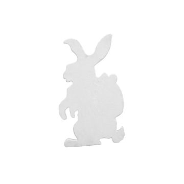 Osterdeko Silhouette Osterhase HOPPEL, weiß, 60cm Osterdeko Silhouette Osterhase HOPPEL, weiß, 60cm