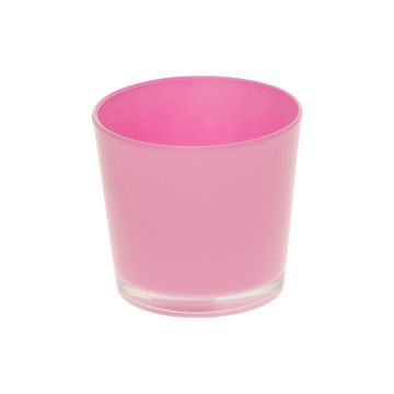 Glasübertopf ALENA, erika, 12,5cm, Ø13,3cm Glasübertopf ALENA, erika, 12,5cm, Ø13,3cm